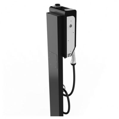 China Indoor/Outdoor Commercial EV Charger Wallbox With Led Board Swipe Electric Vehicle Charger For EV Fleets Small Ev Charging Charging Station for sale