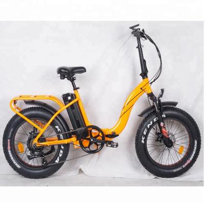 China Aluminum alloy 20inch 48v 500W geared motor tire wholesale cheap electric bicycle folding bike for sale