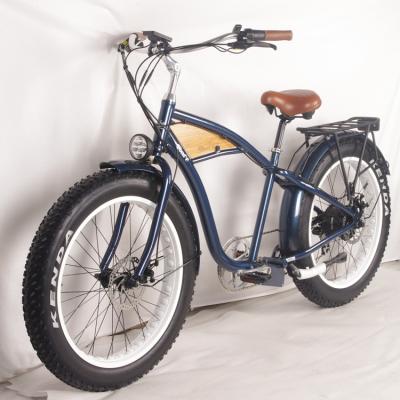 China Aluminum Alloy Electric Cruiser Bike with 48V 750W or 36V 250W Motor for sale