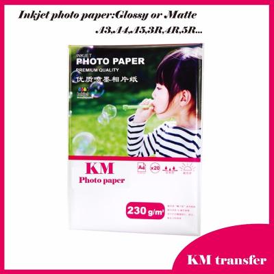 China Glossy / Matte Photo Cast Coated / RC Graphic Output Professional Inkjet Full Color Paper for sale