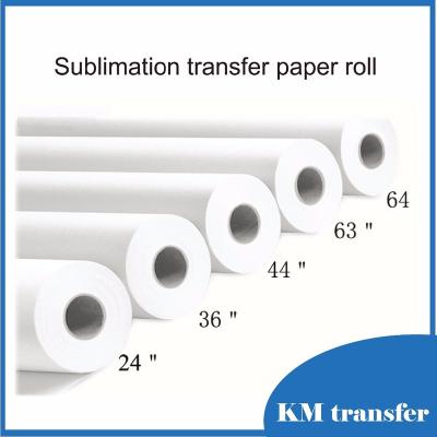 China Textiles Sheet And Roll 58g Dry Size / Quick Dry Flash - 120g Large Format Heat Transfer Paper for sale