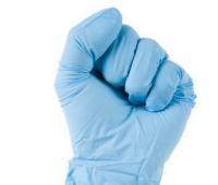 China Dental Offices Hypoallergenic Disposable Gloves , Blue Biodegradable Medical Gloves for sale