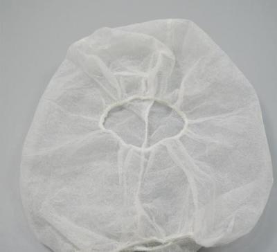 China White Dental Disposable Bouffant Cap Waterproof For Laboratory / Food Industry for sale