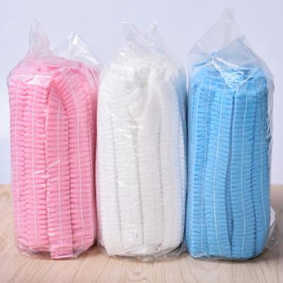 China Multi Color Disposable Bouffant Cap Pharmaceutical / Food Industry Use for sale