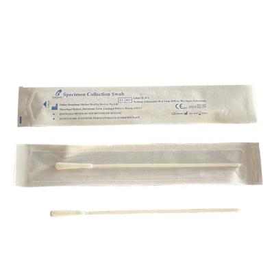 China Disposable Oral Flocked Specimen Collection Swabs Nylon Flocked  With Flocking Tip for sale