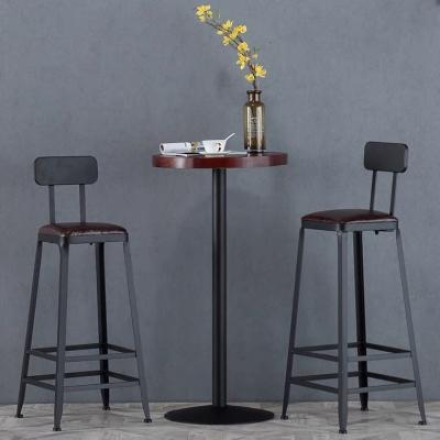 China Traditional Black Bar Counter Stool Home Casual Stainless Steel Base Metal High Casual Bar Chairs Leather Modern Bar Stools for sale