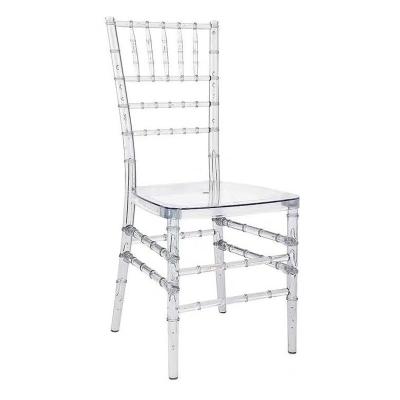 China Hot Sale Cooling Modern Design Transparent Chiavari Chairs Napoleon Wedding Clear Resin Acrylic Chair for sale