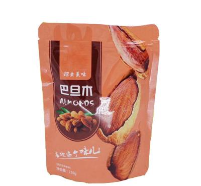 China Recyclable Colorful Shiny Plastic 3 Zipper Pouch Sealed Snack Bags For Food Pack for sale