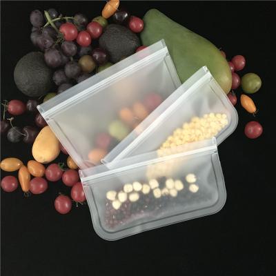 China ECO Large Capacity Food Storage Recyclable Biodegradable PEVA Airtight Freezer Bags For Food Reusable Food Bags Reusable Zipper PEVA Bags for sale