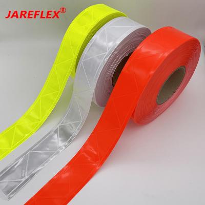 China High Visible Outdoor Safety Tape / Reflective Clothing Diamond Reflective Sheet Tape For Waterproof Clear Warning Reflective Safety for sale