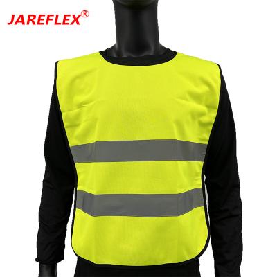 China Polyester Child Safety Visibility Vest Kids Safety Invest Child's Construction Vest For Cycling Ski Running for sale