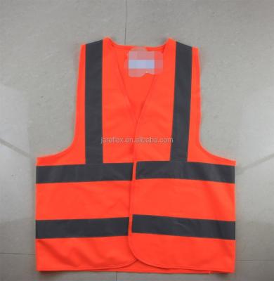 China High visibility reflective vest, S-XL yellow and neon orange for sale