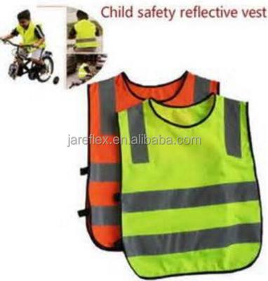 China High Visibility Fluorescent Yellow Children Safety Reflective Vest S-XL for sale