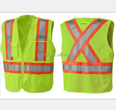 China High Visibility Construction Safety Vest with Reflective Markings S-XL for sale