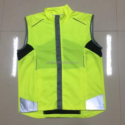 China Hi-Vis Safety Running Cycling Vest Windproof And Reflective Men's S-XL for sale