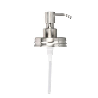 China Viable Wholesale Price Stainless Steel Soap Pump Dispenser Mason Jar Lid for sale