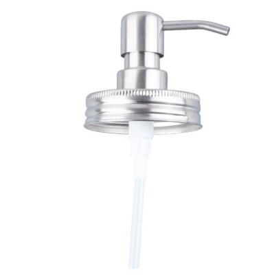 China Viable Wholesale Mason Jar 304 Stainless Steel Soap Dispenser Lid for sale