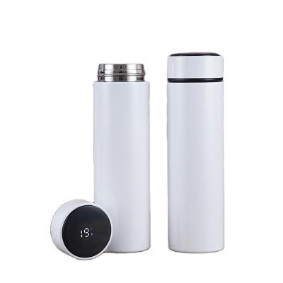 China Viable Sublimation Blank Vacuum Insulated Smart Water Bottle Stainless Steel Thermos Bottle With Digital Electric Thermo Flask for sale