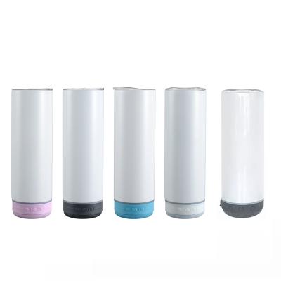 China Stainless Steel Sublimation 20oz Lean Viable Bluetooth Speaker Tumbler Wireless Sublimation Bluetooth 20oz Empty Tumbler for sale