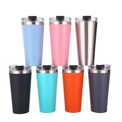 China Viable Custom Cup Insulated Double Wall Tumbler Cups New Design Stainless Steel Vacuum Powder Coated Tumbler Arms For for sale