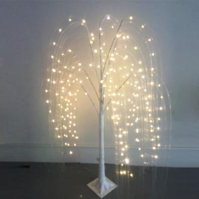 China New Design Eco-friendly Christmas Indoor Outdoor Park Decor Artificial Fiber Optic Material Led Willow Light Lights for sale