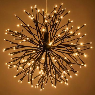 China Firework Festival Hanging DIY Firework Ball Christmas Lights Waterproof Warm White Outdoor Twinkle for sale