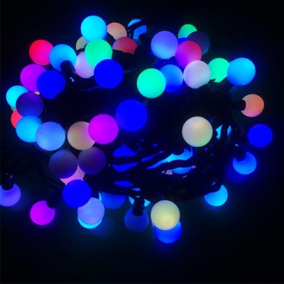 China Outdoor Light Christmas Party Light PP Ball String Light IP67 String Light Led Rubber String Light for sale