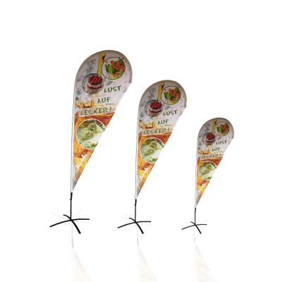 China Custom Outdoor Flying Banner Feather Flags Logo FLYING With Beach Flagpole 2.8/3.3/4.2/5.5 Advertising Banner for sale