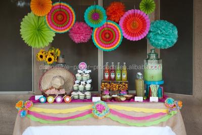 China Pastel Dessert Table Designs Designs Pretty China Birthday Party Decor Backdrop Ideas Tissue Paper Fan Balls Balloons Flowers for sale