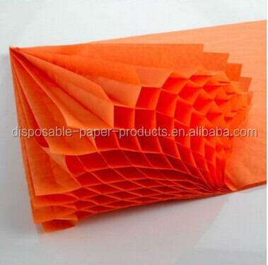 China Arts and Crafts Supplies A4 Honeycomb Honeycomb Paper Orange Tissue Paper Sheets 3D Decoration Ideal for School DIY Projects Honeycomb Decorations for sale