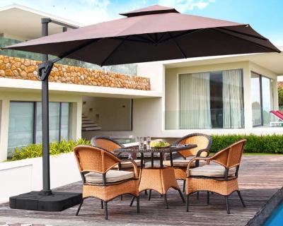 China Roma Base Solid Water Tank Sun Outdoor Umbrella Black for sale