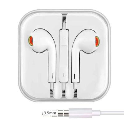 China Original In-Ear 3.5mm In-Ear Wired Earphone Portable In-Ear Bass For Apple Sport Wired Earphone For iPhone With MIC for sale