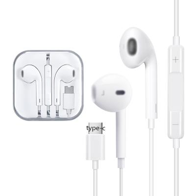 China Type C Headphone Bass Audio Hands Free Earphone Earphone In-Ear Type C Wired Earphone For Samsung For Huawei for sale