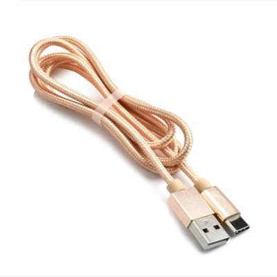 China 2021 Portable Charger New 3M Colorful Type C Cable Nylon Braided Usb A To C Data Cable for sale