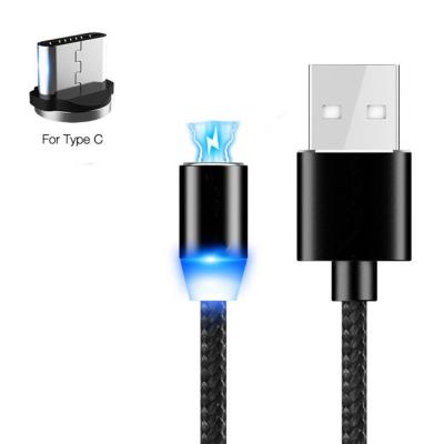 China Mobile Phone Round Shape Magnetic Usb For Type-c Cable Magnet Charger USB-c Charging Cable For Huawei for sale