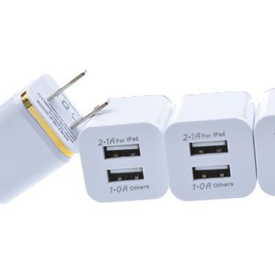 China All Phones USA Charger USB 2.1A Wall Charger Fast Charging USA Adapter Dual Plug Universal Wall Fast Charger for sale