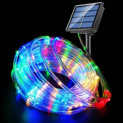 China Multi Color Rope String Lights Hot Sale LED String Tube LED Christmas Light Outdoor Decoration Solar Waterproof Light for Garden Patio Party Wedd for sale