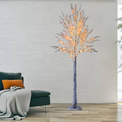 China LED Tree Lights Hot Sale Christmas Decoration Light Up Beauty Artificial Feather 6FT 180 Micro Led Tree Lights For Party Outdoor Daily Christmas for sale