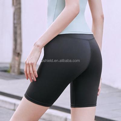 China Wholesale Breathable Spandex Biker Workout Boxing Matching Polyester High Compression Proof Fitness Bottom Women Biker Squat Shorts for sale