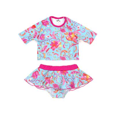 China OEM Kids Girl Two Piece Swimsuit Summer Kid Breathable Swimwear For Water Sports Bikini Bathing Dress Beach Bathing Suit Bikini for sale