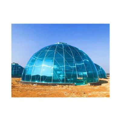 China High Strength High Strength PC Round Sheet Glass/Polycarbonate Aluminum Alloy Sphere New Arrival Spherical Greenhouse for sale