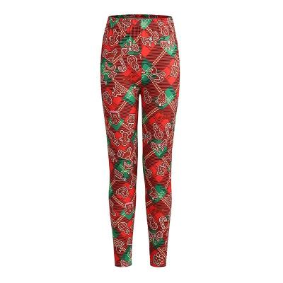 China New 21265 Christmas Women's Printed Floral Fitness Yoga Leggings Anti-static High Waist Leggings For Women for sale