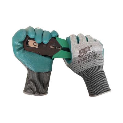 China Excellent Color Abrasion Resistant Grip Flexible Customized Wholesale Anti Slip Cut Resistant Hand Gloves for sale