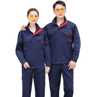 China pure polyester Anti-wear coveralls, working suit construction workers, factory uniform, custom logo insurance work clothes for sale