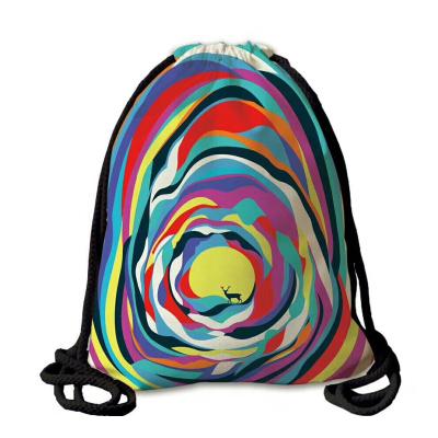 China Polyester Drawstring Backpack Factory Price Polyester Drawstring Nylon Backpack for sale