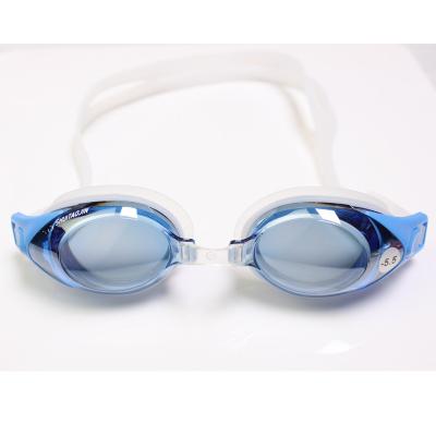 China Safety Tempered Glass Silicone Myopia Swim Swimming Goggles With Degree Option for sale