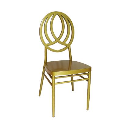 China Hotel Chair New Design Wedding Party Event Gold Phoenix Iron Chair Ceremony For Sale for sale