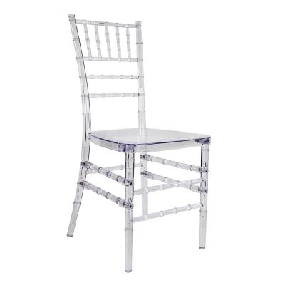 China Hotel chair china resin chiavari wedding chair wholesale stackable luxury acrylic dining chair clear for sale