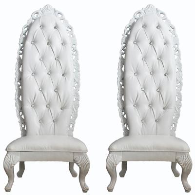 China Solid Wood Wedding Chairs For Bride And Groom Sofa Chair King Throne Chair for sale