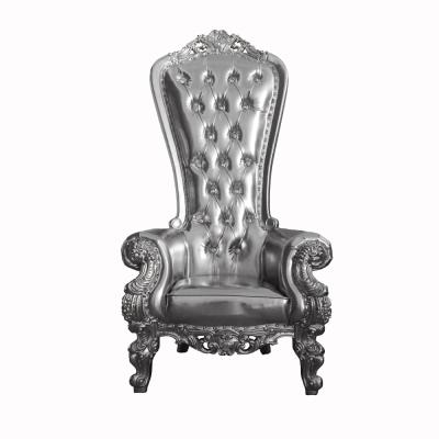 China Bride and Groom Chairs High Back King Throne Chairs For Solid Wood Wedding for sale